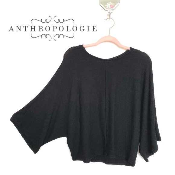 Maeve Sweaters - Maeve by Anthropologie Black Dolman Sleeve Sweater